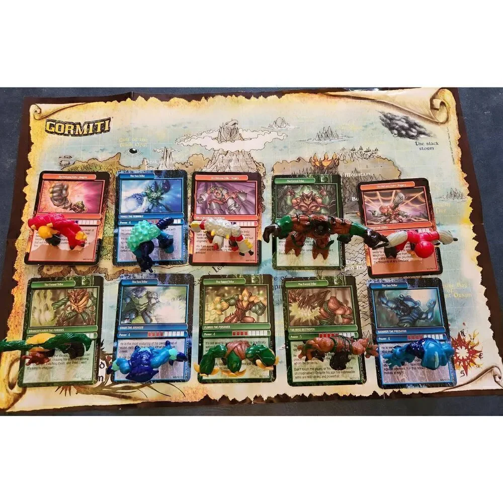 Gormiti Lot of 10 Figures With The Cards 2008 Set